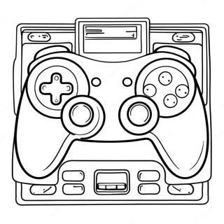 Pagina Para Colorir Do Controle De Jogo Retro 67443-55651