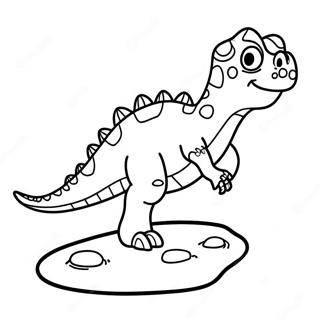 Pagina Para Colorir Da Impressao De Pe De Dinossauro Colorida 67503-55688