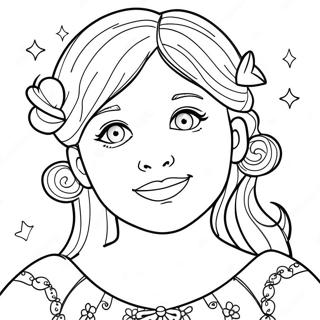 Pagina Para Colorir De Leah Com Magia Brilhante 67613-55781