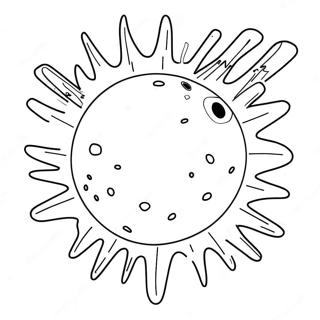 Pagina Para Colorir Meteoro Explodindo 67713-55860