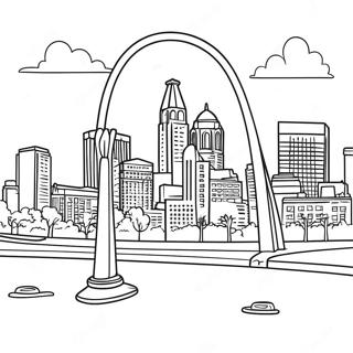 Pagina Para Colorir Do Skyline De St Louis 67792-55908