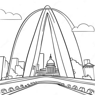 Pagina Para Colorir Do Arco Historico De St Louis 67793-55925