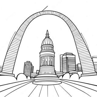 Pagina Para Colorir Do Arco Historico De St Louis 67793-55926