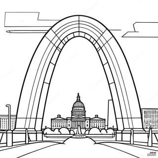 Pagina Para Colorir Do Arco Historico De St Louis 67793-55927