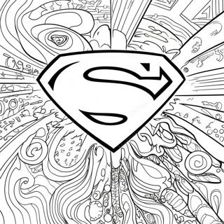 Pagina Para Colorir Do Logo Classico Do Superman 67803-55942