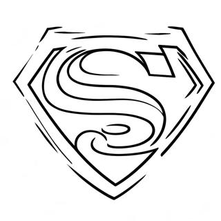 Pagina Para Colorir Do Logo Classico Do Superman 67803-55943