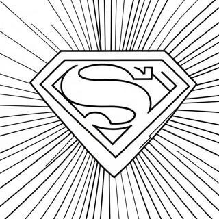 Pagina Para Colorir Do Logo Classico Do Superman 67803-55944