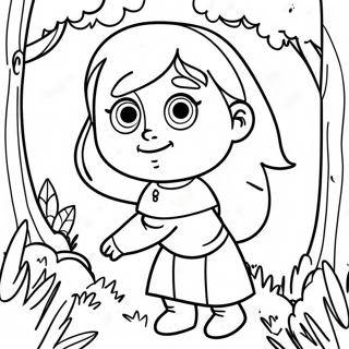 Pagina Para Colorir Da Aventureira Masha Na Floresta 6785-5519