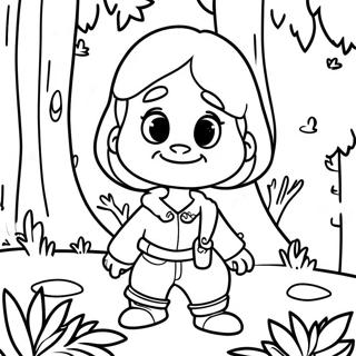 Pagina Para Colorir Da Aventureira Masha Na Floresta 6785-5520