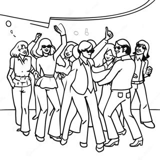 Pagina Para Colorir De Festa De Danca Disco Dos Anos 70 67863-55971