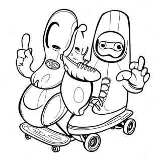 Pagina Para Colorir Personagens De Sk8 The Infinity 68033-56111