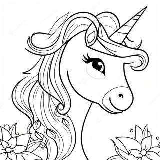 Pagina Para Colorir Da Princesa Unicornio Brilhante 6805-5533