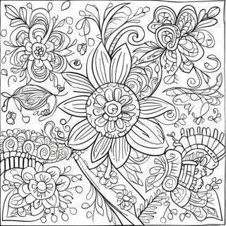 Pagina Para Colorir De Padroes Simples De Arte Popular Mexicana 68092-56146