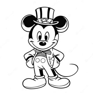 Pagina Para Colorir Do Mickey Vestindo Traje Patriotico 68133-56198