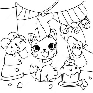 Pagina Para Colorir Da Cena Da Festa Lol Surprise 68213-56252