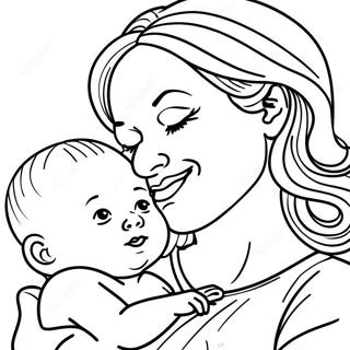 Pagina Para Colorir Da Mamae E Do Bebe 68232-56267