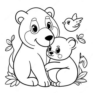 Pagina Para Colorir Dos Animais Mamae E Bebe Aconchegantes 68233-56273