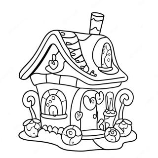 Pagina Para Colorir Da Casa De Doces Fantastica 68243-56279