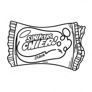 Pagina Para Colorir Do Barrinha De Snickers Engracada 68283-56303