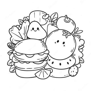 Pagina Para Colorir De Emoji De Comida 68292-56339