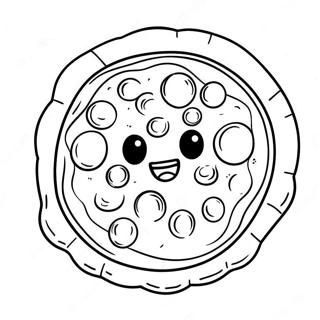 Pagina Para Colorir De Emoji De Pizza Fofo 68293-56320