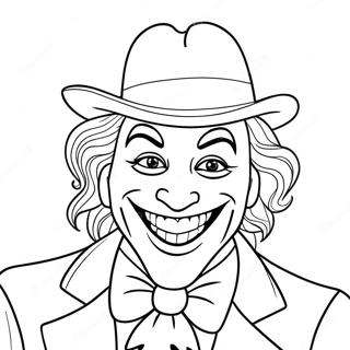 Coringa Engracado Com Um Grande Sorriso Pagina Para Colorir 682-547