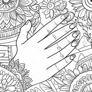 Pagina Para Colorir De Arte Nas Unhas Das Maos 68302-56324