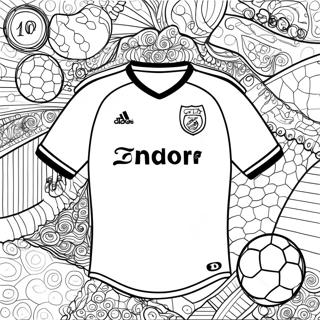 Pagina Para Colorir Camisa De Futebol 68422-56423