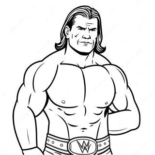 Pagina Para Colorir Da Pose De Acao Do Superastro Da Wwe 6845-5566