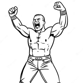 Pagina Para Colorir Da Pose De Acao Do Superastro Da Wwe 6845-5567