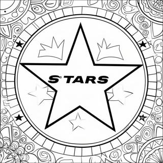 Pagina Para Colorir Logo Dos Dallas Stars 68492-56475