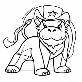 Pagina Para Colorir Do Mascote Dos Dallas Stars 68493-56484