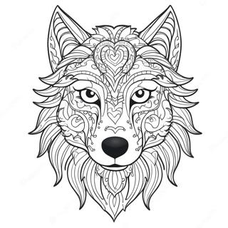 Pagina Para Colorir Da Cabeca De Lobo Majestosa 68513-56495