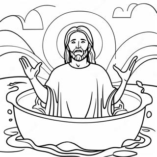 Pagina Para Colorir Da Cena Do Batismo De Jesus 68532-56512