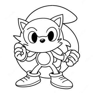 Pagina Para Colorir Do Sonic Com Chapeu De Papai Noel 6855-5573