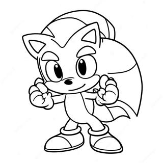 Pagina Para Colorir Do Sonic Com Chapeu De Papai Noel 6855-5574