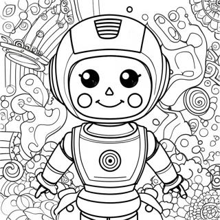 Pagina Para Colorir Da Menina Robo 68612-56578