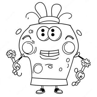 Pagina Para Colorir Do Rosto Feliz Do Spongebob 68643-56601