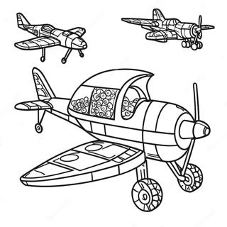 Pagina Para Colorir Do Aviao Lego 68652-56607