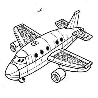 Pagina Para Colorir Do Aviao Lego 68652-56608