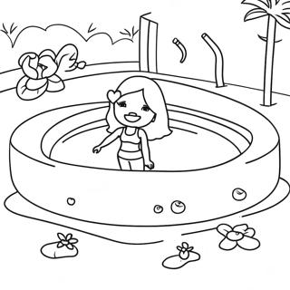 Pagina Para Colorir Da Piscina Da Barbie 68692-56642