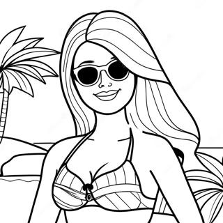 Pagina Para Colorir Da Barbie Em Um Maio Colorido 68693-56646