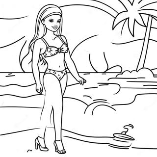 Pagina Para Colorir Da Barbie Em Um Maio Colorido 68693-56648