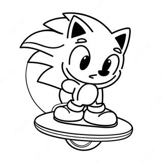 Pagina Para Colorir Do Sonic No Hoverboard 68764-56685