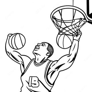 Pagina Para Colorir De Jogador De Basquete Dando Enterrada 6885-5597