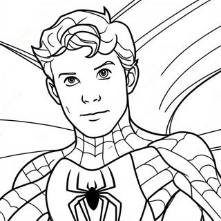 Pagina Para Colorir Do Homem Aranha Tom Holland 68873-56776