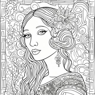 Pagina Para Colorir De Klimt 68973-56855