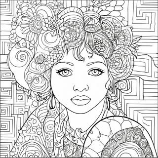 Pagina Para Colorir De Klimt 68973-56856