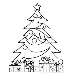 Pagina Para Colorir Da Arvore De Natal Festiva 68994-56873