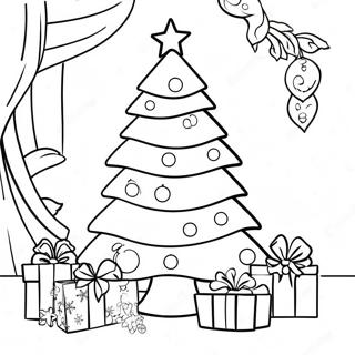 Pagina Para Colorir Da Arvore De Natal Festiva 68994-56874